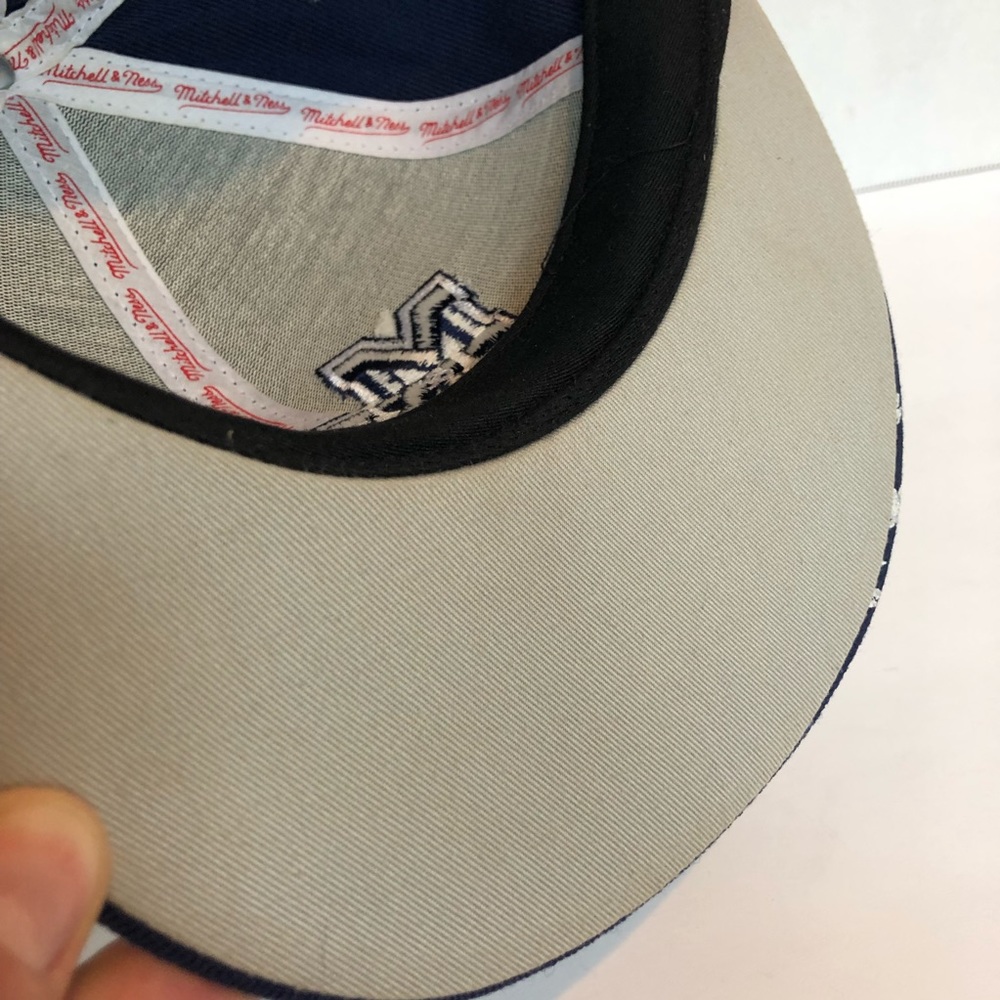 MITCHELL & NESS | BLUE MN SPLASH FITTED CAP |7 7/8 - Picture 5 of 8
